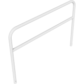 Protective bar made of steel tubing |  60 x 2.5 mm | with crossbar | total width: 2000 mm | total height: 1400 mm | hot-dip galvanized